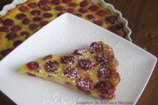 Clafoutis with cherries 