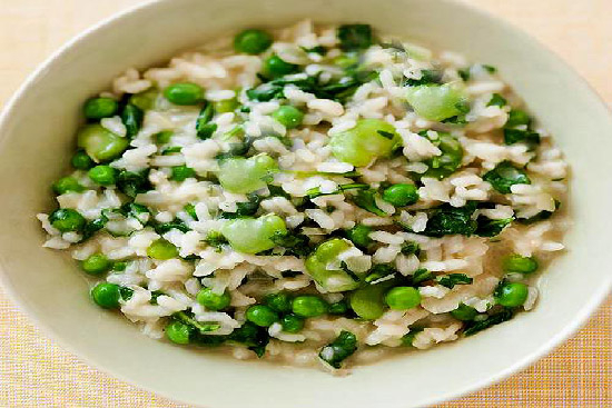 Spring green risotto 