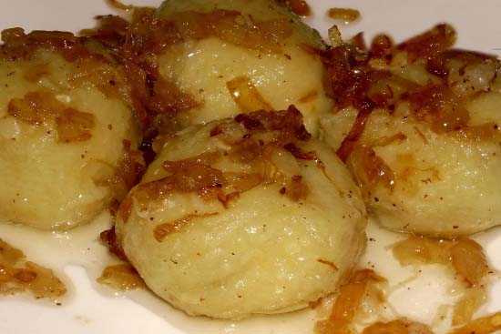 Belarusian kletski - potato dumplings 