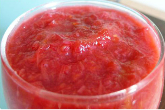 Rhubarb compote 