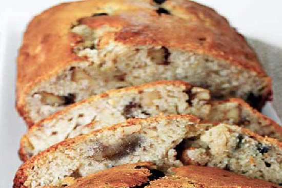 Banana-blueberry nut bread 