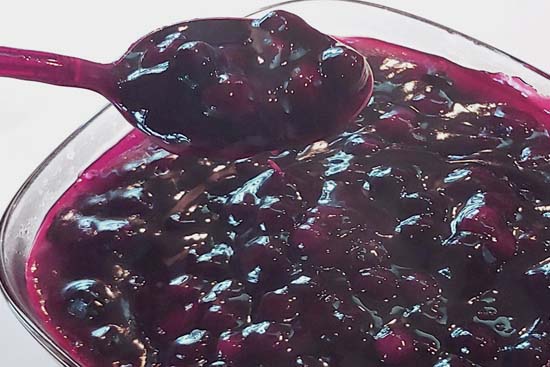 Blueberry basic pie filling  