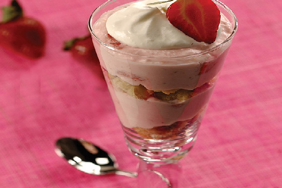 Strawberry parfait 