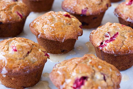 Cranberry orange crunch muffins 