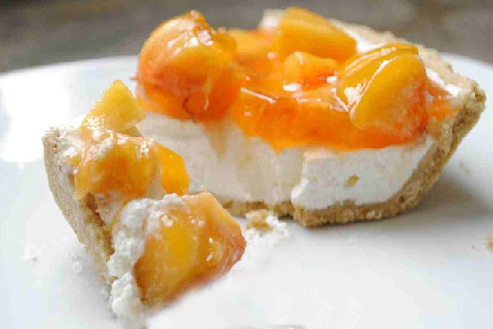 Peach and cream dessert  