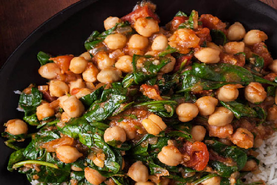 spinach and chickpeas 