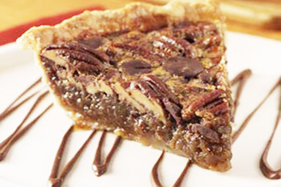 Chocolate bourbon pecan pie 