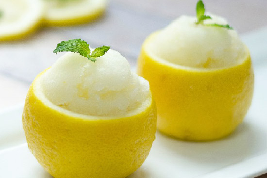 Lemon sorbet 