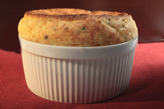 Cheese jalapeño soufflé 