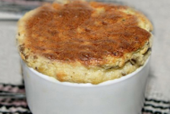 Eggplant soufflé 