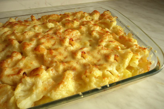 Cauliflower au gratin - A recipe by wefacecook.com