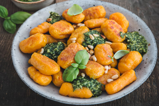 Carrot gnocchi 