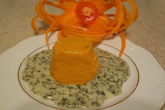 Carrot timbales 
