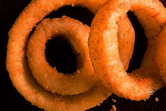 Crispy onion rings 