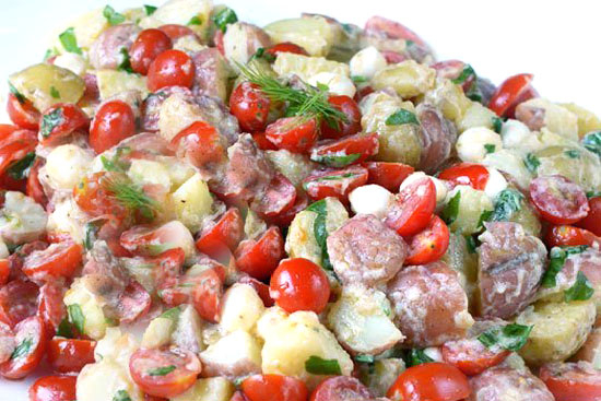 Balsamic potato salad - A recipe by wefacecook.com
