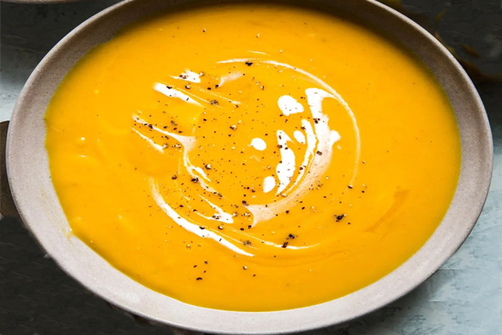 Butternut squash and apple soup 