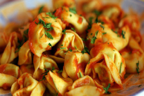 Tomato-basil tortellini 