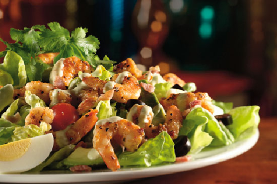 Chicken and shrimp  salad california 