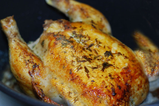 Tarragon roasted chicken - A recipe by wefacecook.com