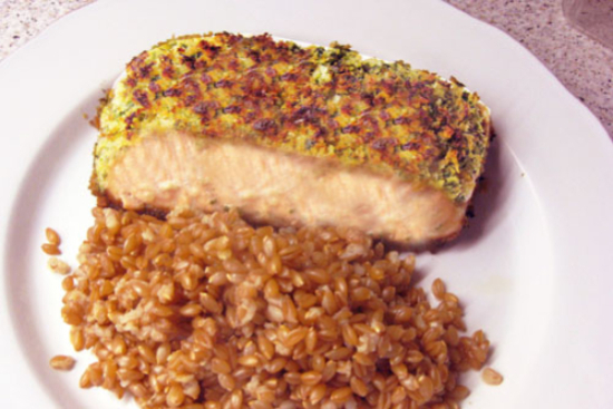 Panko-crusted salmon - A recipe by wefacecook.com