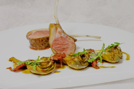 Roasted rack of lamb provencale with ratatouille - A recipe by wefacecook.com