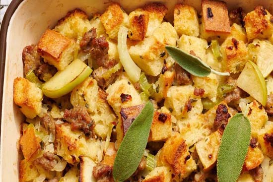 Apple and pork stuffing 