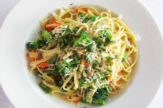 Linguine primavera - A recipe by wefacecook.com