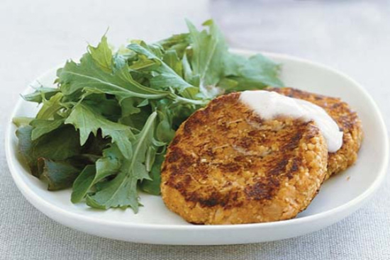 Chickpea-broccoli burgers 