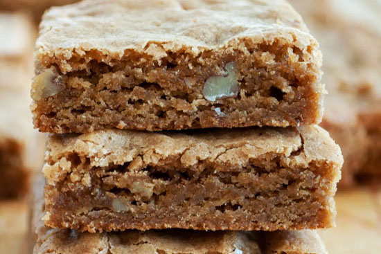 Butterscotch coffee squares 
