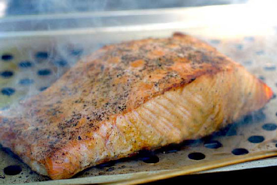 Pan-smoked salmon 