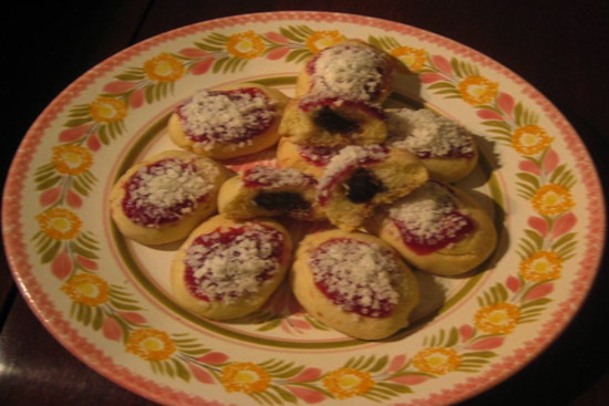 shortbread cookies with Nutella 