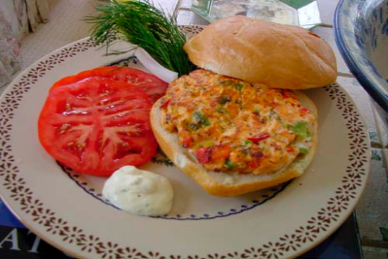 Salmon burgers 