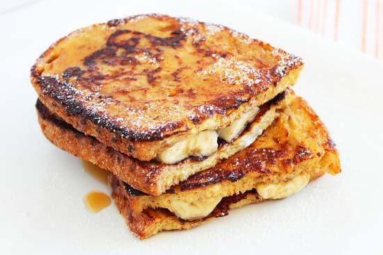 Banana raisin french toast 