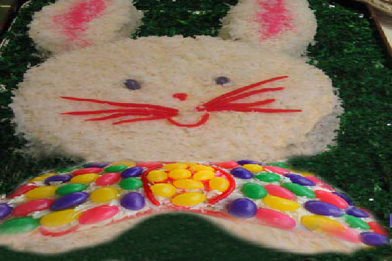 Easter bunny cake 