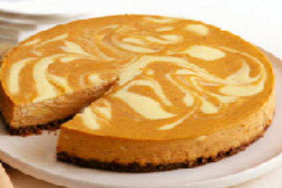 Marbled pumpkin cheesecake 