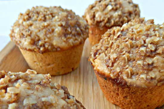 Apple oat-bran muffins - A recipe by wefacecook.com