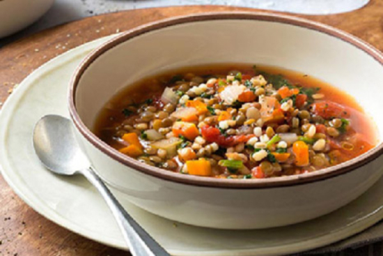 Provençal three-grain soup - A recipe by wefacecook.com