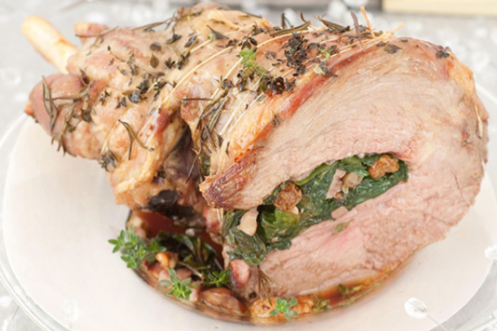 Herb roasted leg of lamb 