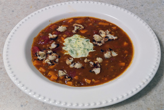 Black beluga lentil and coconut curry soup - A recipe by wefacecook.com