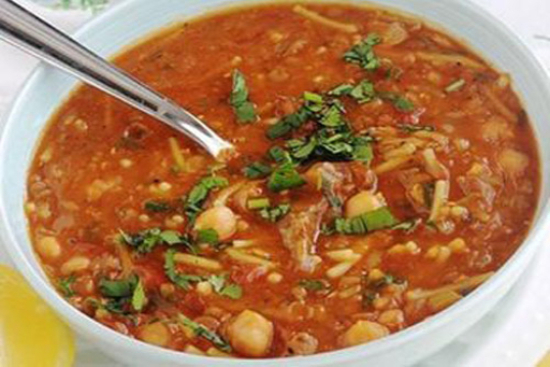 Moroccan spiced chickpea soup - A recipe by wefacecook.com