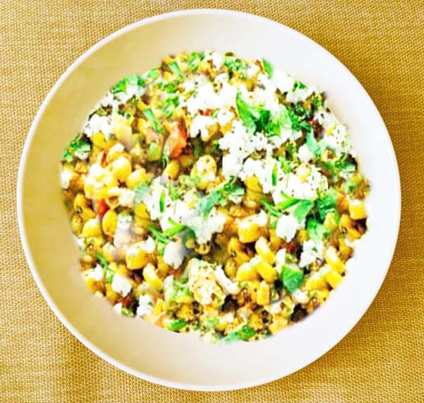 Mexican street corn salad-esquites - A recipe by wefacecook.com