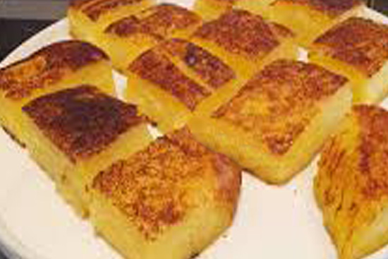 Fijian cassava cake 