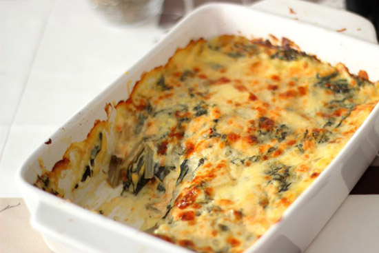 Gratin of swiss chard - A recipe by wefacecook.com