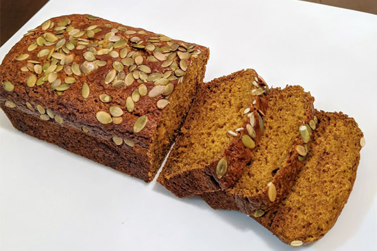 Olive oil pumpkin bread - A recipe by wefacecook.com