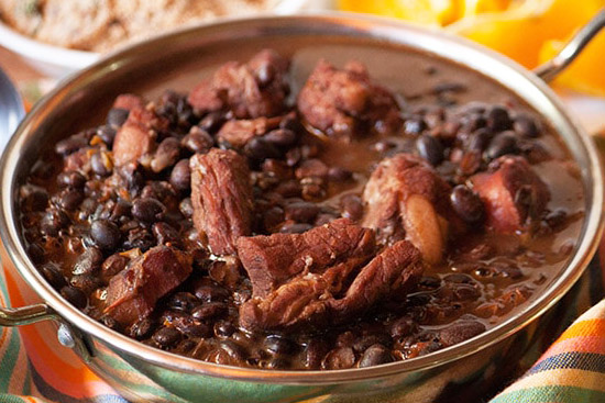 Brazilian feijoada - black bean stew 