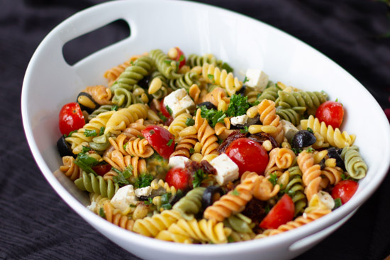 The pasta salad 