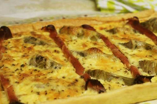 Cheese tart with artichoke hearts  - A recipe by wefacecook.com