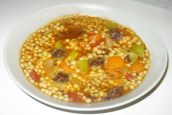 Berkoukech soup - A recipe by wefacecook.com