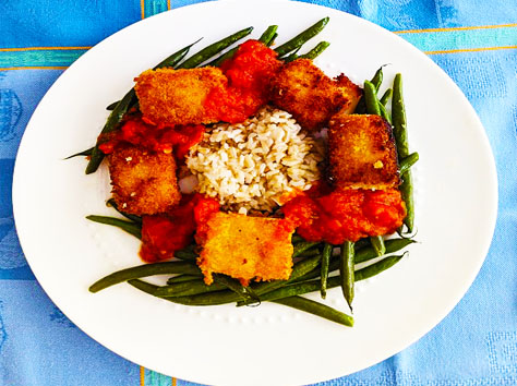 Crispy fried tofu katsu style - A recipe by wefacecook.com