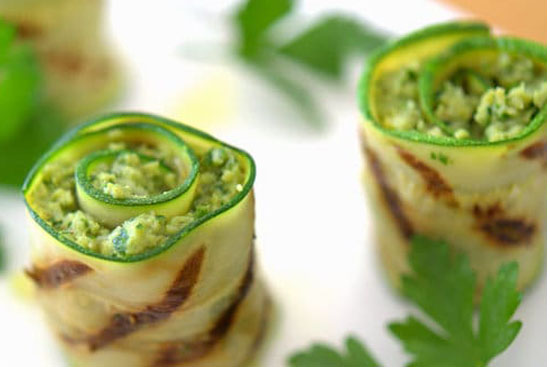 Zucchini roulades 